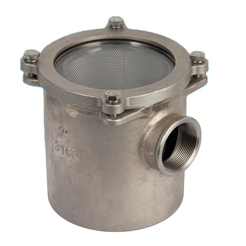 

China Made Seawater Strainer Boat Fittings Stainless Steel 316L Marine Sea Water Filter / Strainer