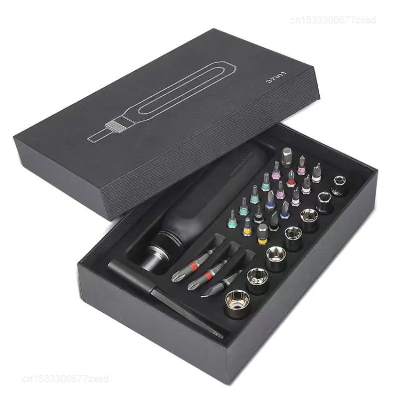 Imagem -06 - Xiaomi-conjunto de Chave de Fenda de Catraca com Haste de Extensão 37 em Ferramenta Manual Punho de Catraca Chave Reparação de Soquete Ferramentas Combinadas Bit