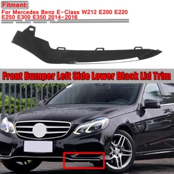Black Car Front Bumper Splitter Diffuser Lip Lower Lid Cover Trim For Benz E-Class W212 E200 E220 E250 E300 E350 2014 2015 2016