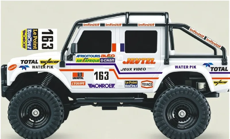 1/43 Scale Decals for Wen NanFeng Land Rover Defender Replica 1982 Paris-Dakar Range Rover Livery Custom UV Transfer Stickers