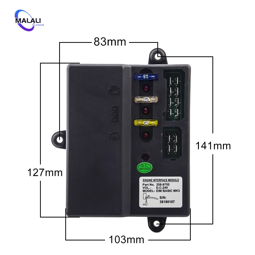 Imagem -05 - Módulo de Relação do Motor Gerador Diesel Controlador de Velocidade Regulador da Carga do Motor Eim Basic Mk3 258-9753 258-9754 258-9755