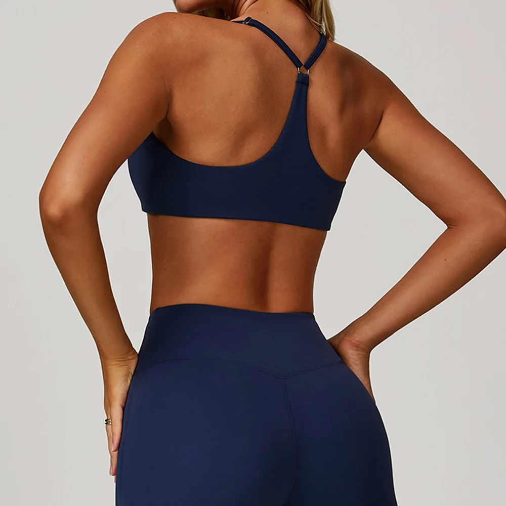New Sexy Sports Bras Women Fitness Vest Sports Underwear Cross Back Yoga Bra Running Fitness Breathable Shockproof Yoga Bra