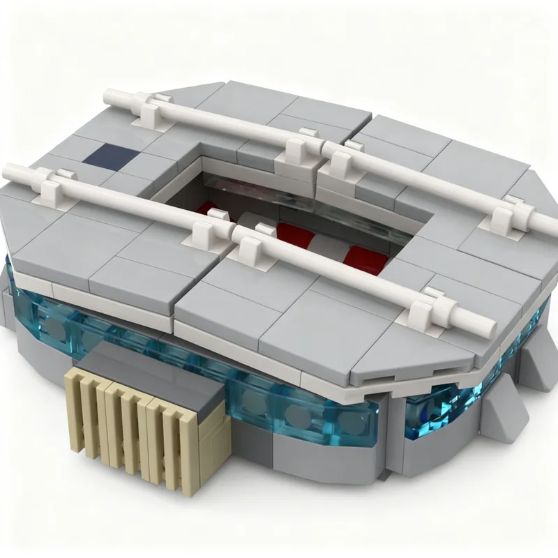 187-teiliges MOC Red Bull Arena Zentralstadion Leipzig Sport-Fußballmodell Bausteine Architektur-Idee DIY Weihnachtsgeschenk Spielzeug