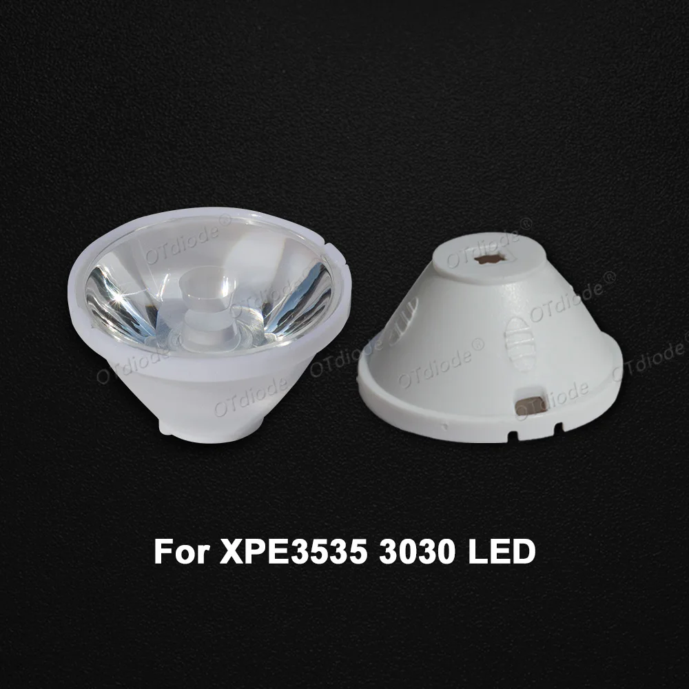 LED Lens 1W 3W 5W 4 Degree Focus 3535 3030 XPE XPG2 35mm  Optical PMMA Clear Bead Plano Lens A beam of Spotlight flashlight