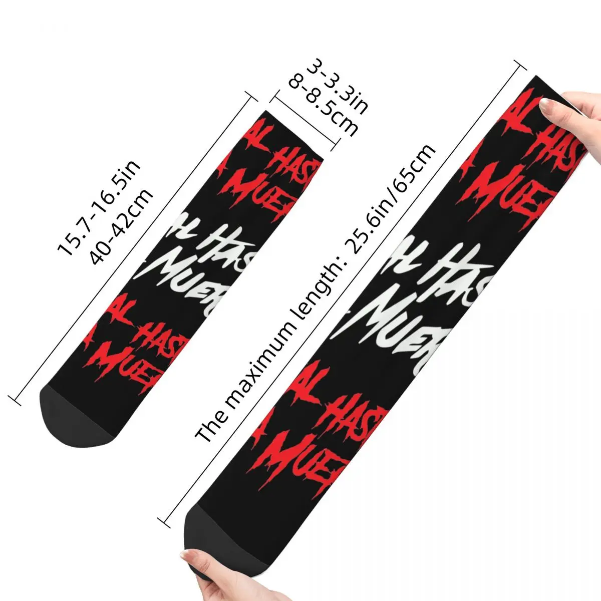 Hip-hop Women Men Real Hasta La Muerte Anuel Trap Reggaeton Theme Socks Anuel AA Accessories Print Socks Super Soft Best Gifts