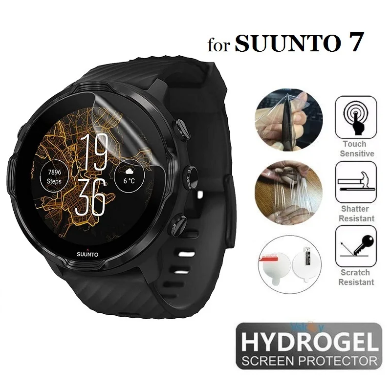 10 Chiếc TPU Hydrogel Bảo Vệ Màn Hình Trong Cho Suunto 7 Thông Minh HD Rõ Nét Mềm Mại Bảo Vệ Cho Suunto7