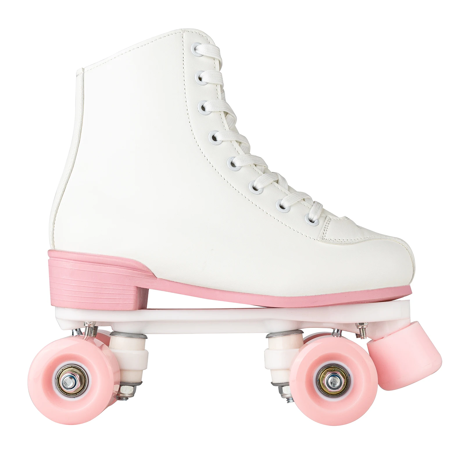 Flash Double Row Roller Skates For Women Girls Beginner 4 Wheels Skate Shoes Outdoor Skating Training Quad Sneakers Size 32-40 - Image 4