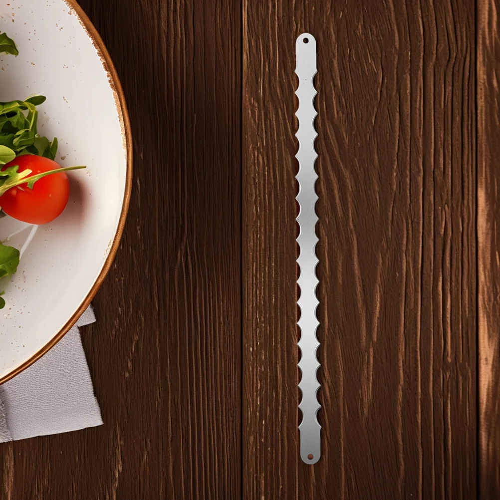 

Сменное лезвие из нержавеющей стали с зубчатым краем для домашней хлеборезки, инструмент для нарезки тортов, тостов, пиццы, для разметки теста