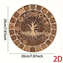 2026 2D Flat Vintage Retro John Player Special Team Lotus F1 Racing Car Classic Auto Black Gold Round Wooden Sign, Wooden Pla view 3