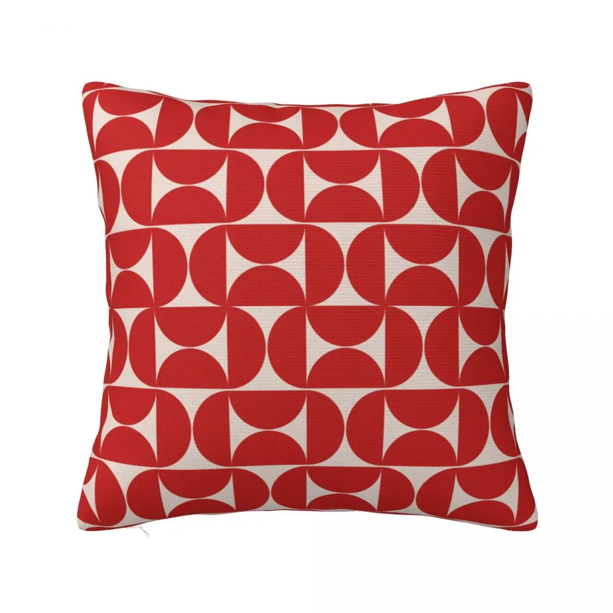 Mid Century Modern Abstract Pattern Red Pillowcase Printed Fabric Cushion Cover Gift Throw Pillow Case Cover Home Square 40*40cm