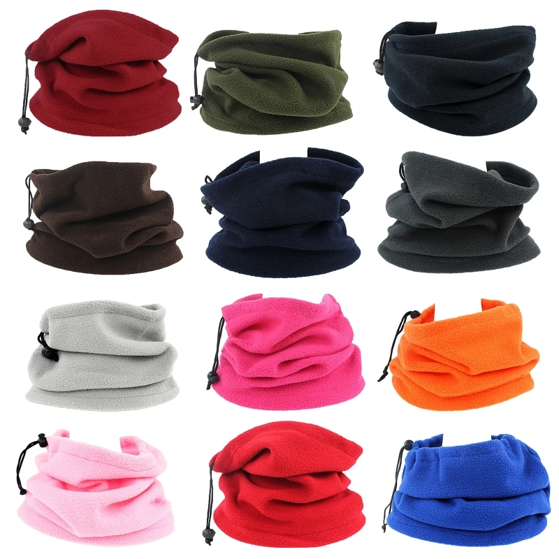 คอ Gaiter อุ่นหน้าปกผ้าพันคอระบายอากาศสำหรับ Sun Wind Proof Drawstring หน้ากากครึ่งสำหรับตกปลาเดินป่าวิ่ง Cyclin