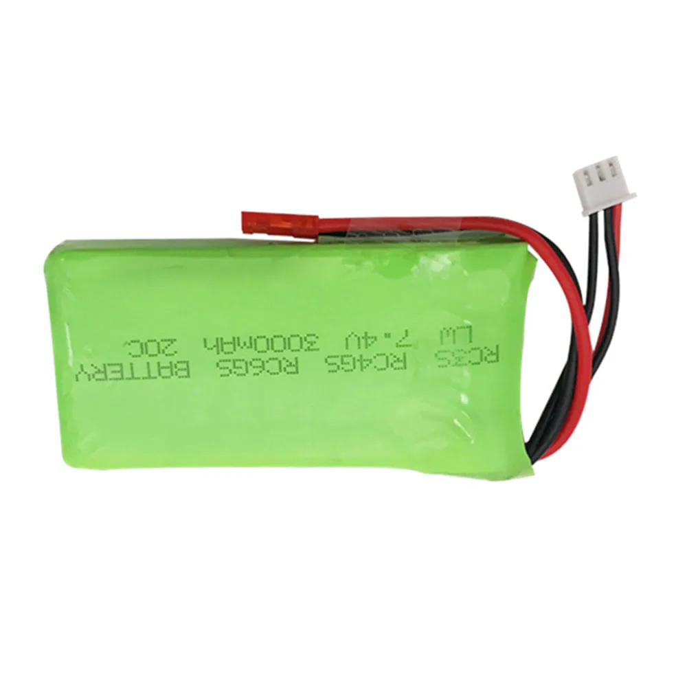 7.4V 3000mah 2S 20C Lipo Battery JST Plug For Radiolink RC3S RC4GS RC6GS Transmitter Li-Polymer 7.4 v 3000mAh lipo Battery 1pcs