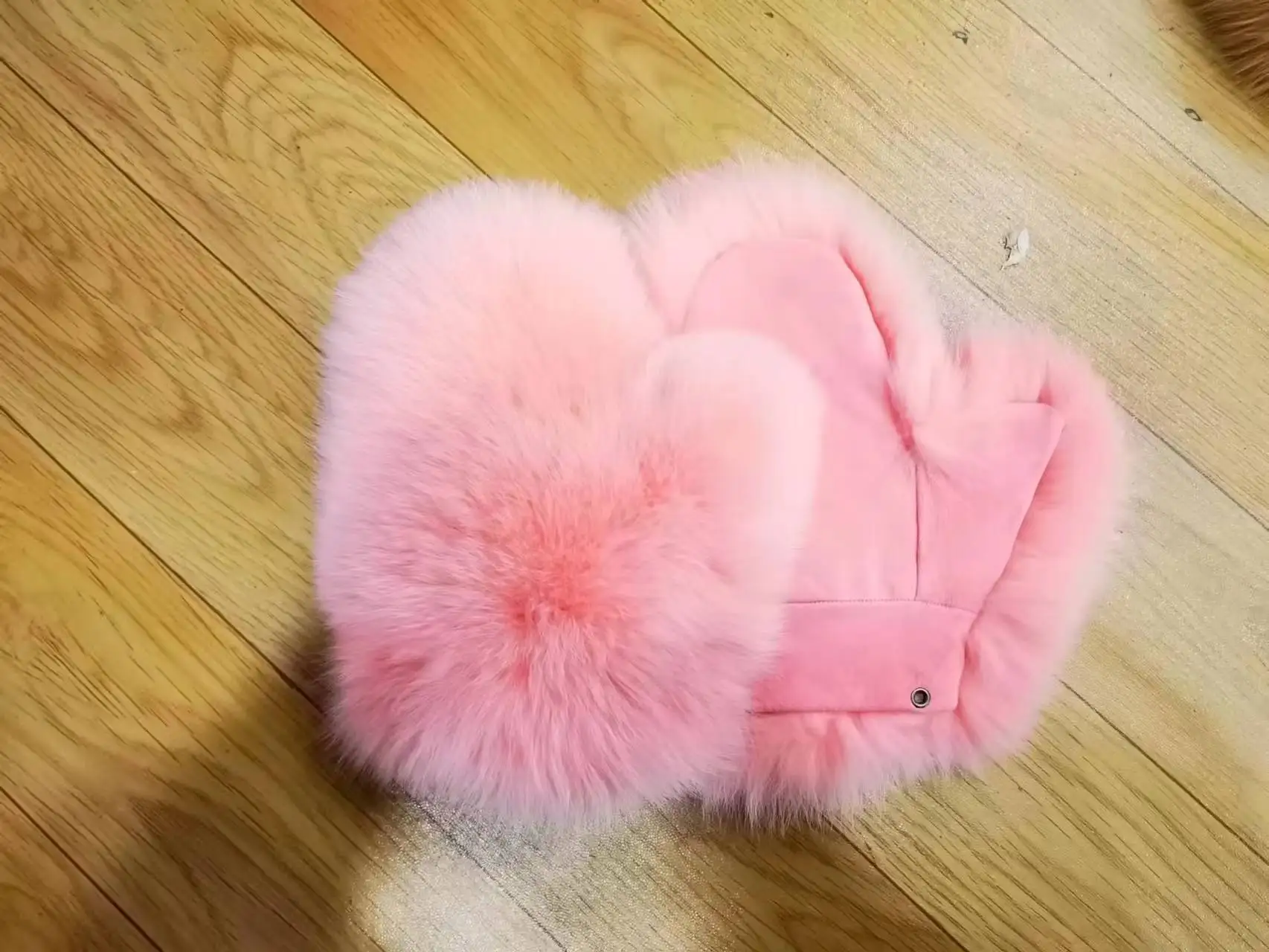 Neue Marke Winter Frauen natürliche echte Fuchs Pelz Handschuhe warm echte Fuchs Pelz Fäustlinge Mädchen Mode Luxus echte Fuchs Pelz Handschuh – Detail 16