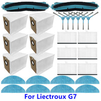 HEPA Filter Main Brush Mop Pad Dust Bag Side Brushes For Liectroux G7 Robot Vacuum Cleaner Accessories