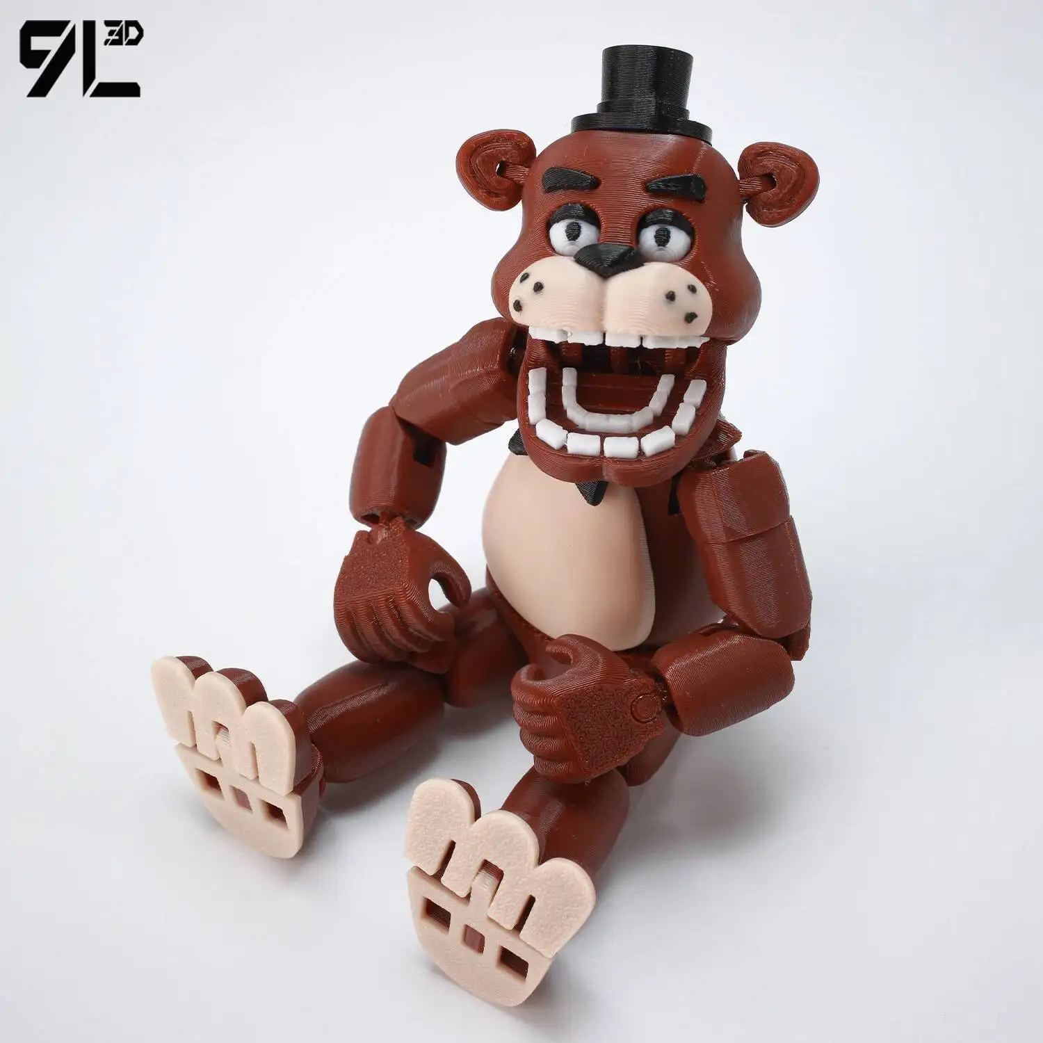 9L3D Gedruckter Freddy Titan13 FNAFs Bear's Midnight Harem Five Nights Beweglicher Abnehmbarer Spiel-Peripheriefigur Handfigur für Jungen – Detail 5