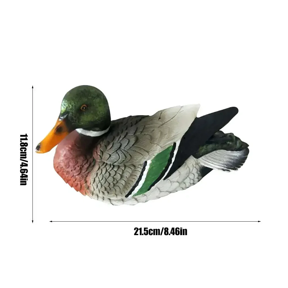 Creative Resin Floating Mandarin Duck Statue Outdoor Garden Pond Decorative Cute Animal Sculpture For Home Decor Ornament