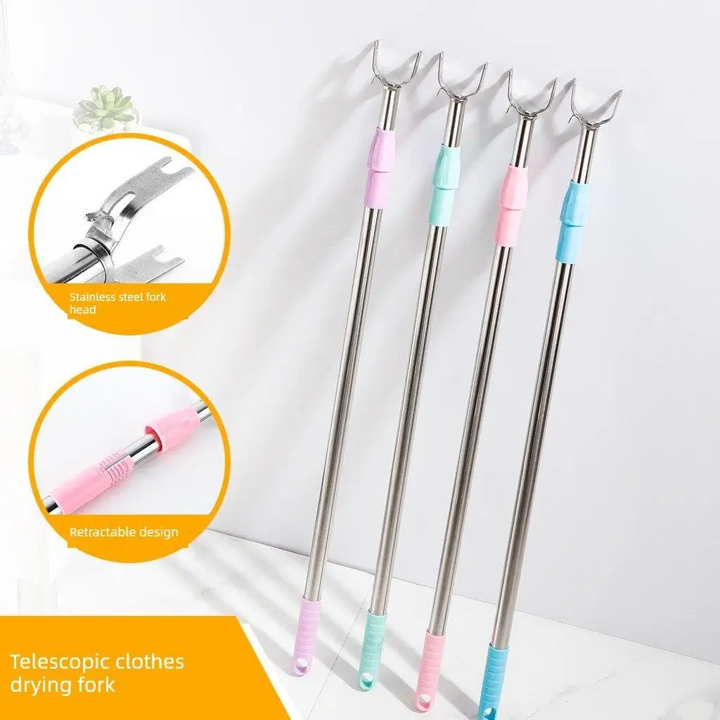 Seamless Retractable Clothes Drying Rod Adjustable for Try Room Clothing Store Suitable Fashionable And Functional Design