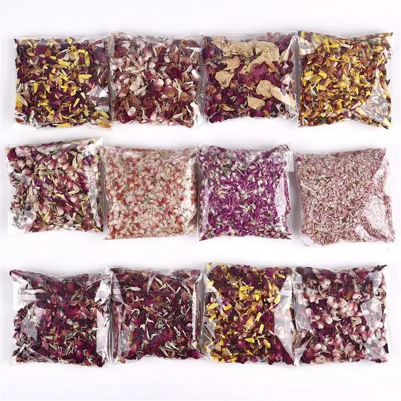 7g/10g Natural Dried Flowers DIY Handmade Scented Candles Roses Wax Decoration Material Dried Rose Petals Candle Making Supplies