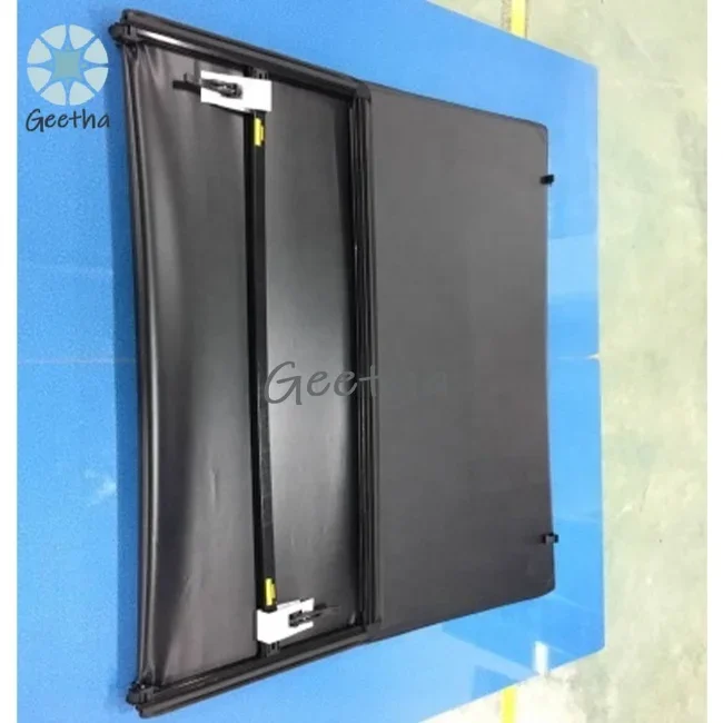 

Pickup Car low Roll up soft Folding Tonneau Cover For navara np300 Tonneau Cover Soft Tri Fold Truck Cover for Hilux Pick up