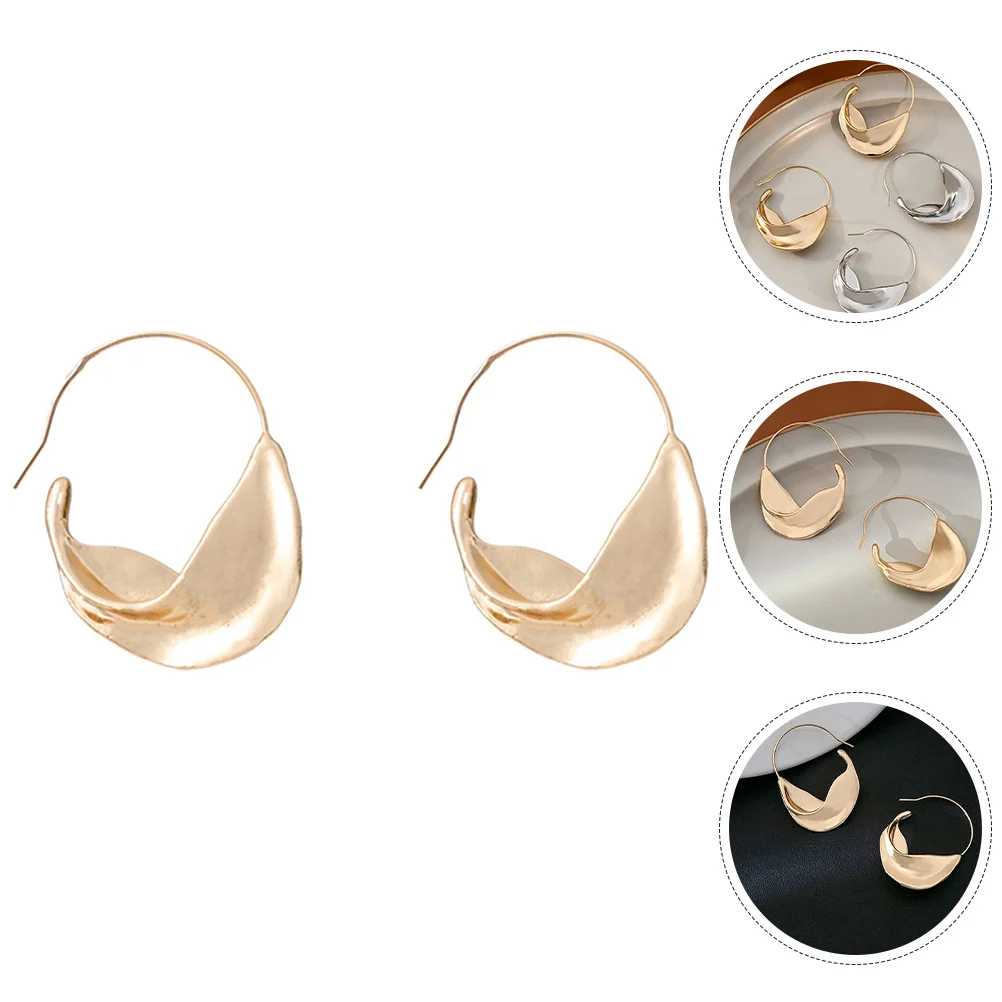 

1Pair Unique Geometric Design Earrings Irregular Shaped Drop Earrings Lightweight for Women Fashion Statement Jewelry