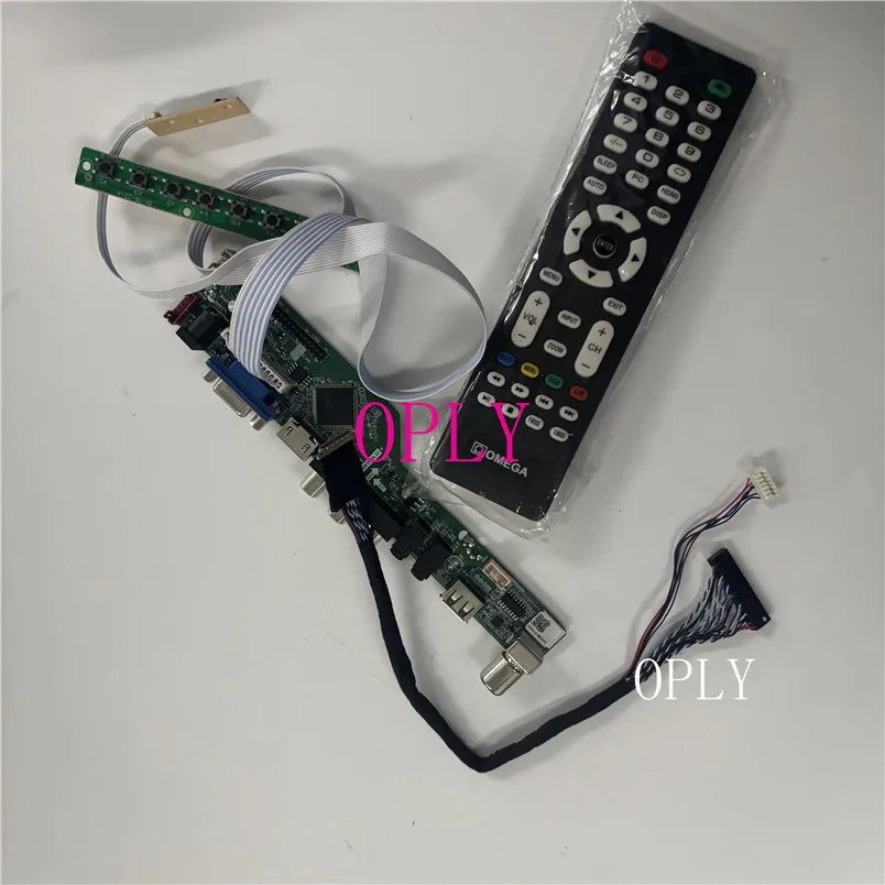 Controller driver board kit for B156XW04 V0 B156XW04  40pin LVDS TV AV LCD LED Panel Screen VGA remote 1366X768 USB 15.6