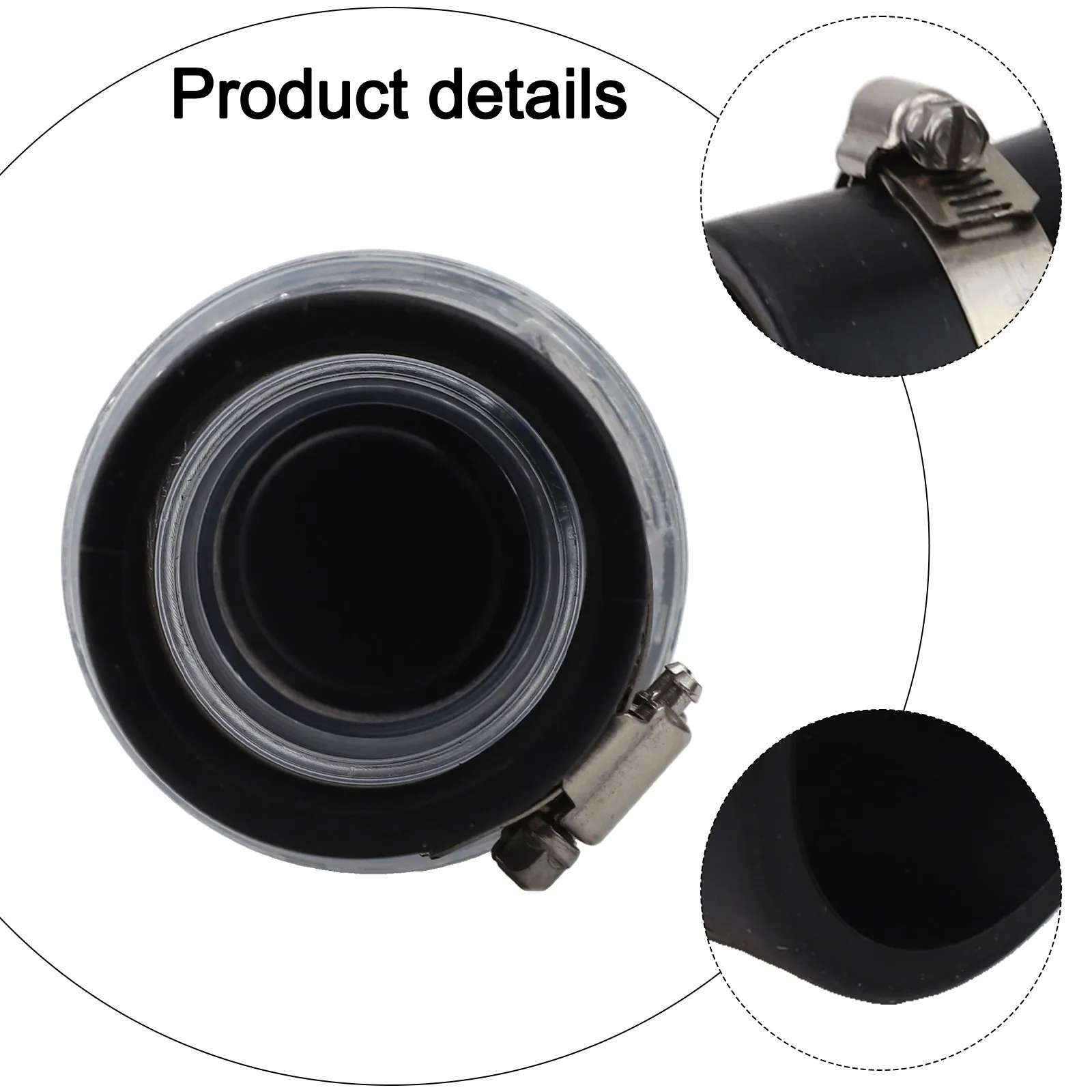 Silent Pump Check Valve Spring-loaded Baffle Prevents Sewage Backflow With Clamp For Anti Water Backflow In Drainage Pipes