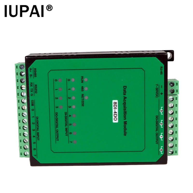 8DI-4DO 4-channel relay output 8-channel switch input Industrial Ethernet module Modbus TCP protocol Industrial Automation Modul