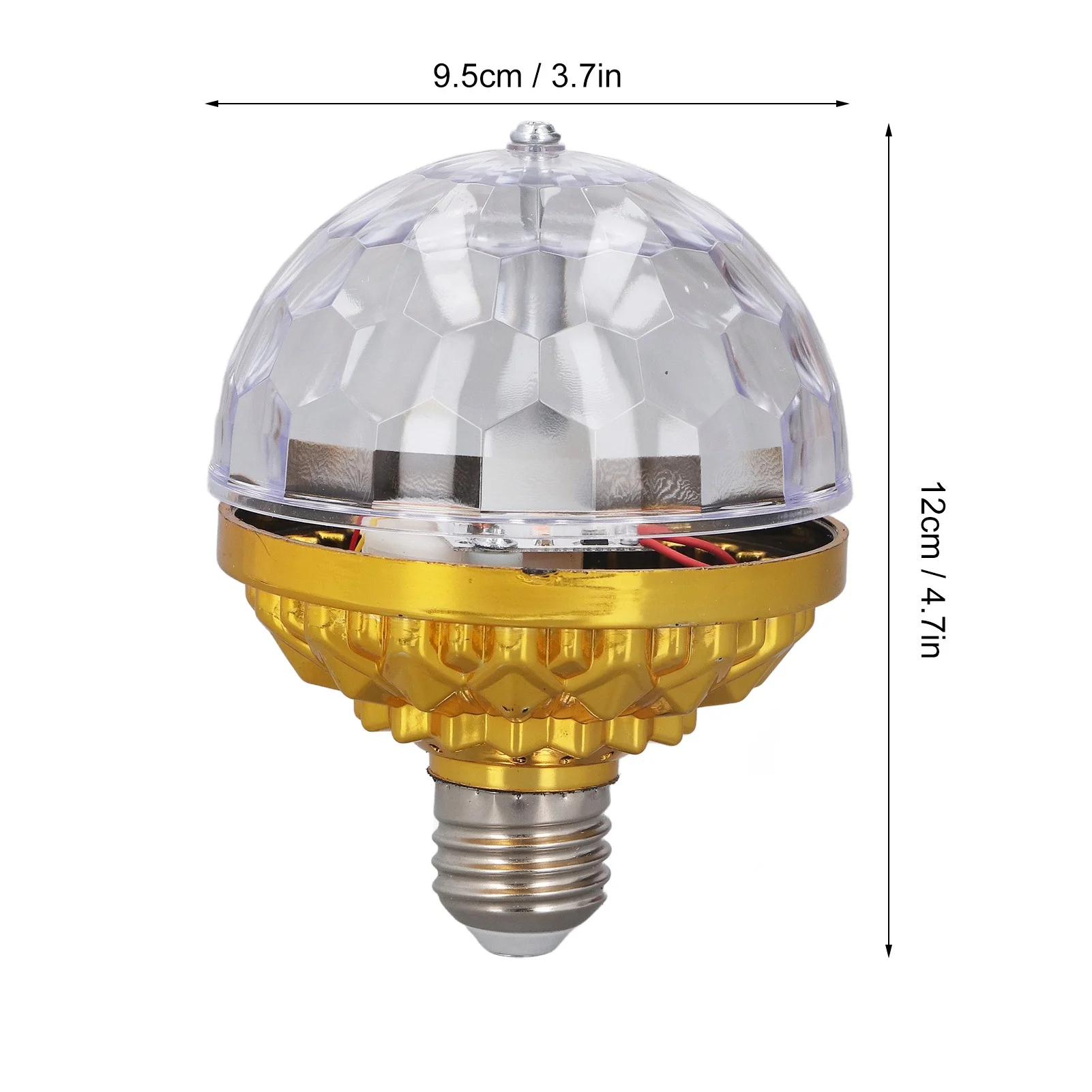 Colorful LED Rotating Ball Light 6W Metal Party Lights Ball with Universal Socket for Karaoke Wedding Ceremony EU Plug 220V