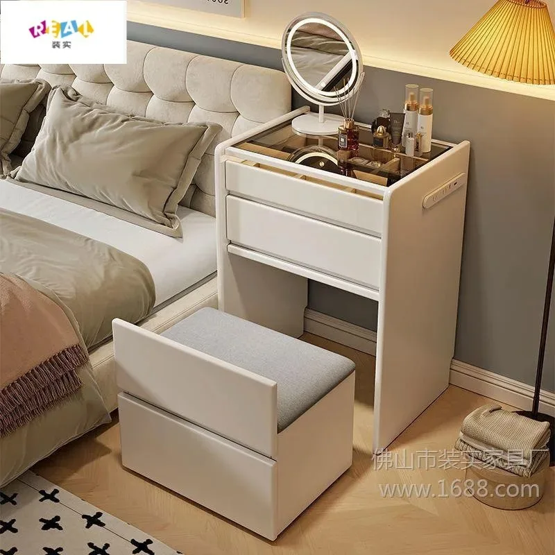 Light luxury simple modern style small apartment bedroom home dresser bedside table integrated multi-functional home decoration
