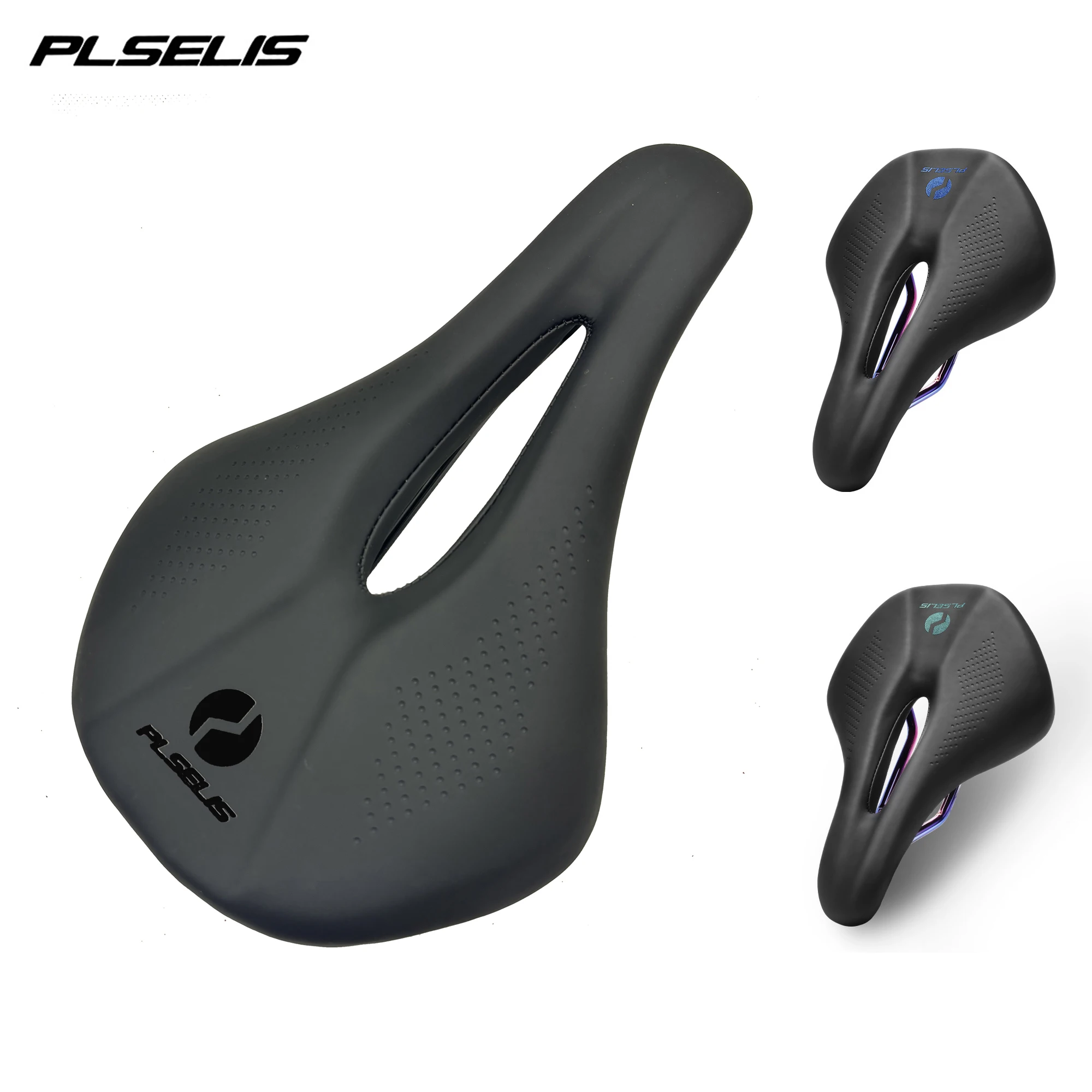

Hollow Breathable Bike Saddle Memory Foam High Elastic Shock-Absorbing Waterproof PU Leather for MTB Road Folding Bikes