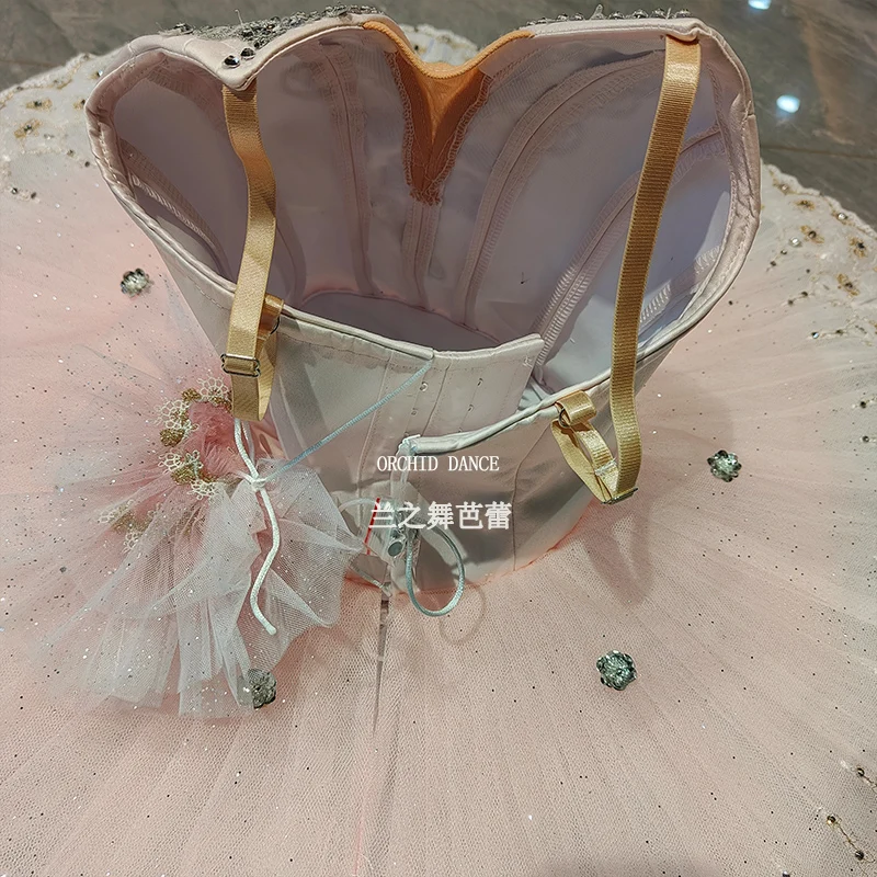 BT250662 전문 맞춤 사이즈 맞춤 색상 어린이 소녀 여성 성인 핑크 발레 튜튜 의상