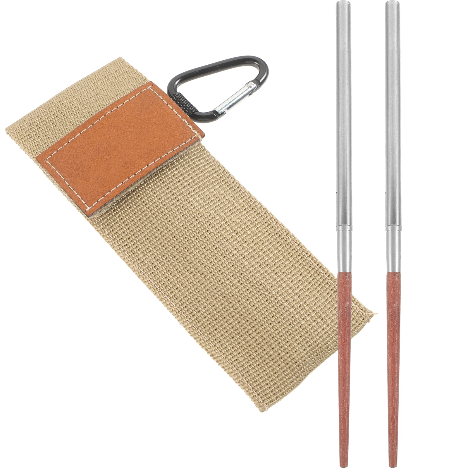 

Folding Chopsticks Reusable Dishwasher Safe Stainless Steel Camping Travel Pack Lightweight Portable Easy Clean Household Ramen