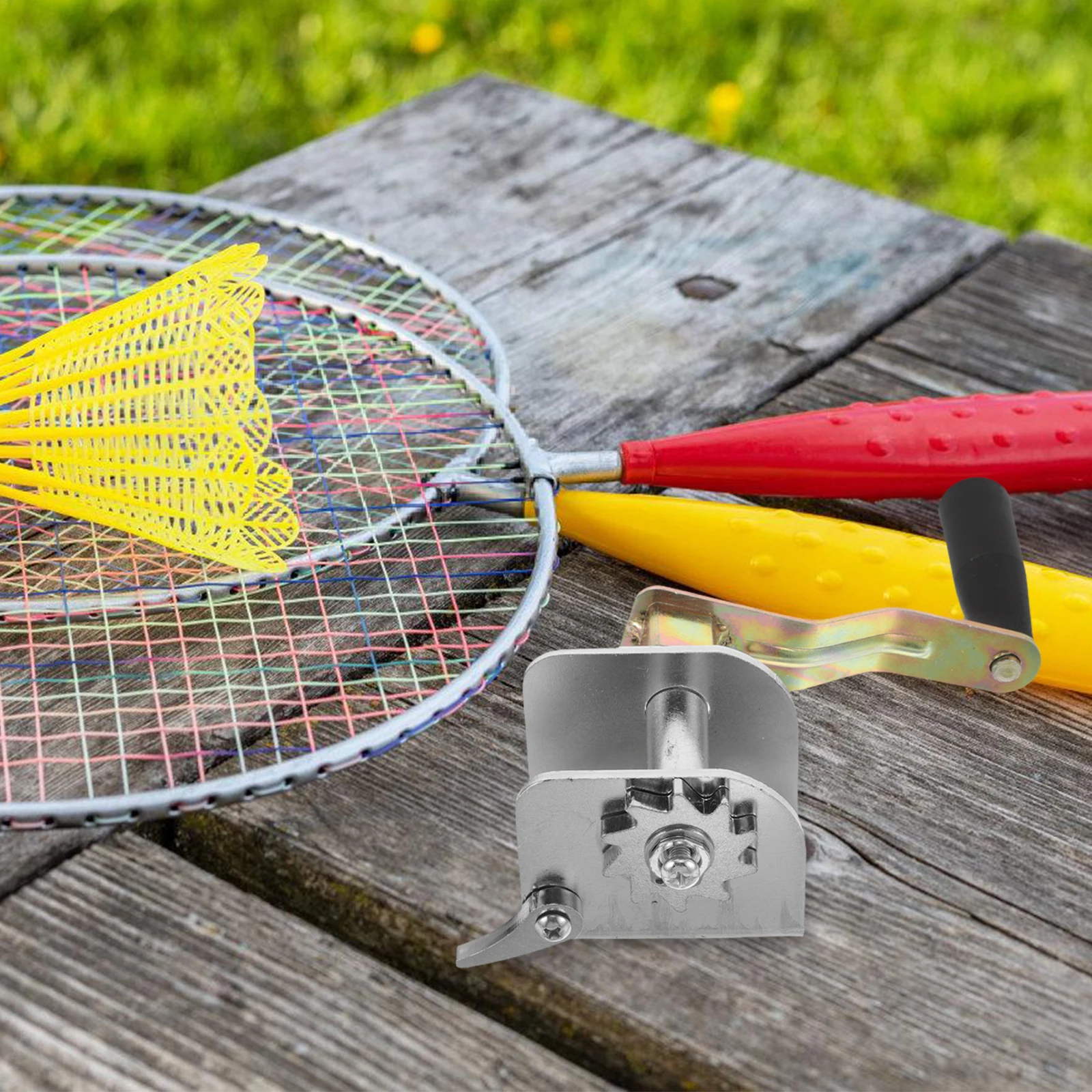 

Hand Crank Wire Tightener Durable Metal Multifunctional Easy Installation Outdoor Sports Volleyball Badminton Net Tensioner