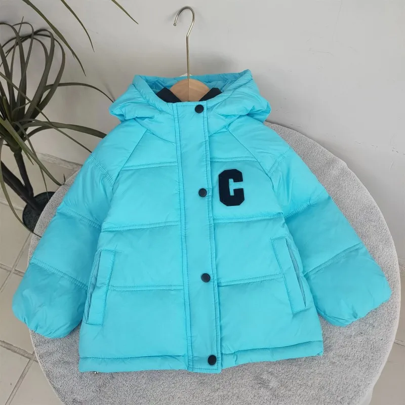 Children\'s Down Coat 2023 Boys and Girls Thickened Hooded White Duck Down Cotton Jacket New Winter Baby Coat