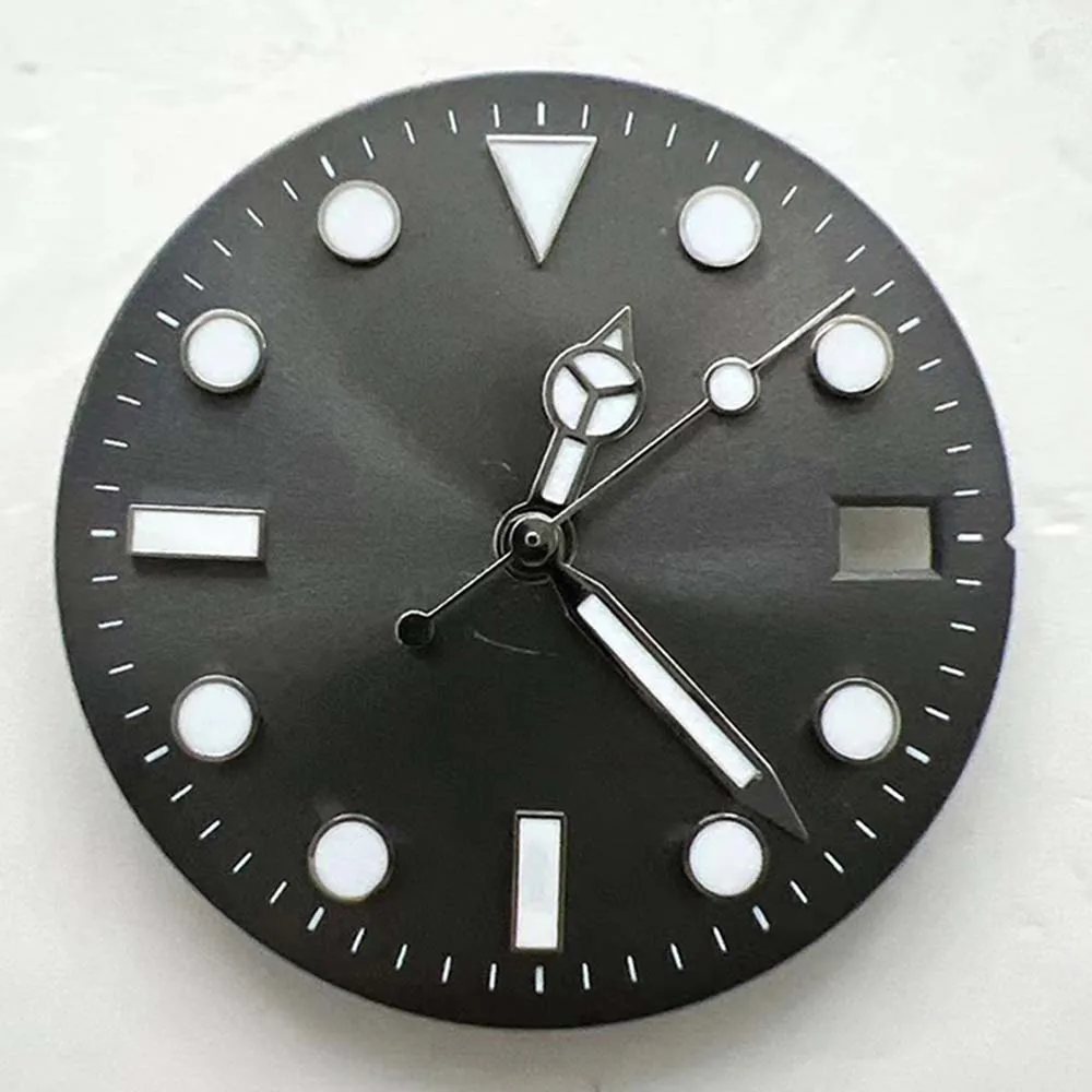 Quadrante NH35 Lancette quadrante luminescente blu da 29 mm per parti di movimento NH35 meccaniche