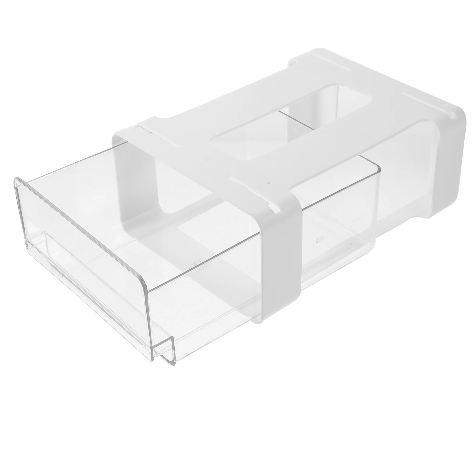 

1 Small White Hidden Drawer Adhesive Under Desk Storage ganizer Large Capacity Office Supplies Pet Sundries HIPS PET Material