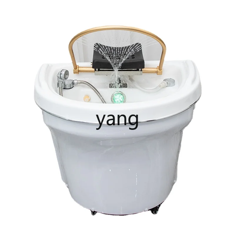 

LMM Beauty Salon Special Water Storage Basin Movable Head Therapy Shampoo Basin Water Circulation Fumigation Shampoo Machine