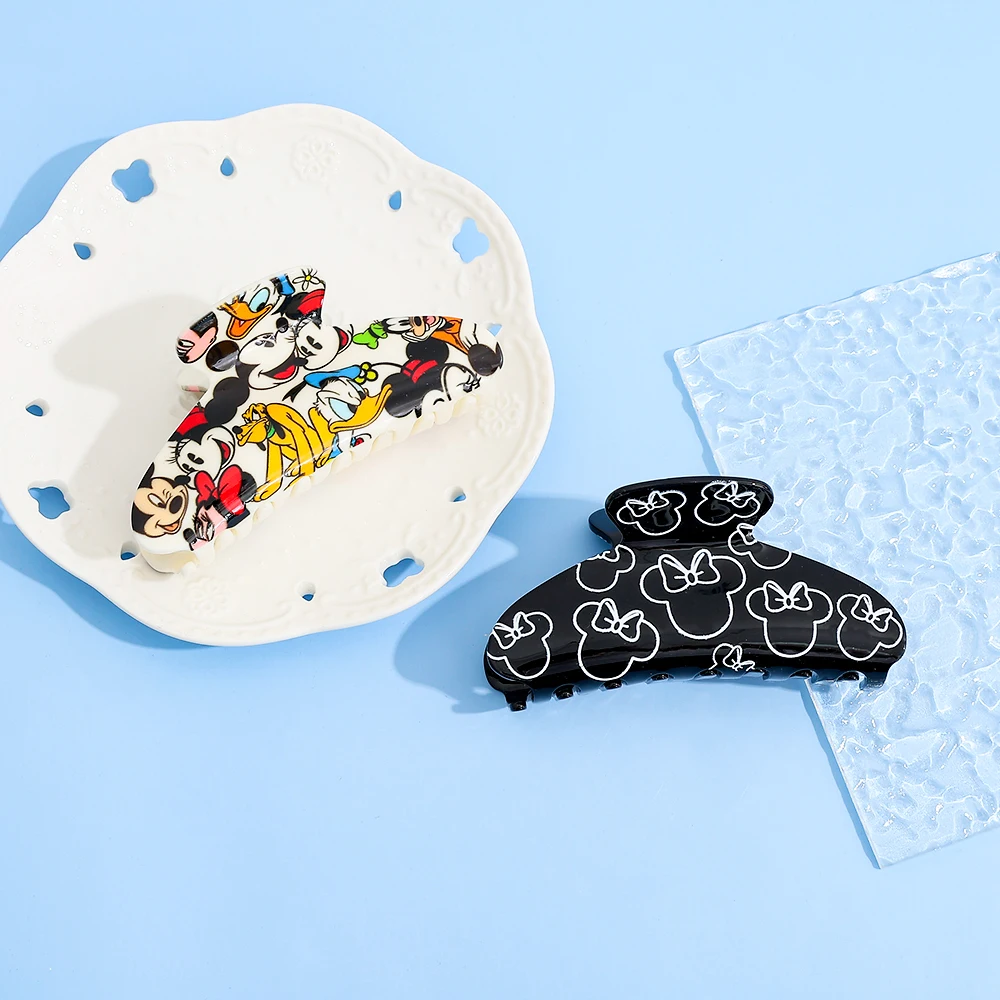 1 قطعة/2 قطعة ديزني ميكي ماوس مشبك شعر كليب رائعتين الحلو الزخرفية إكسسوارات الشعر لافتة للنظر اليومية العملي قبضة الشعر