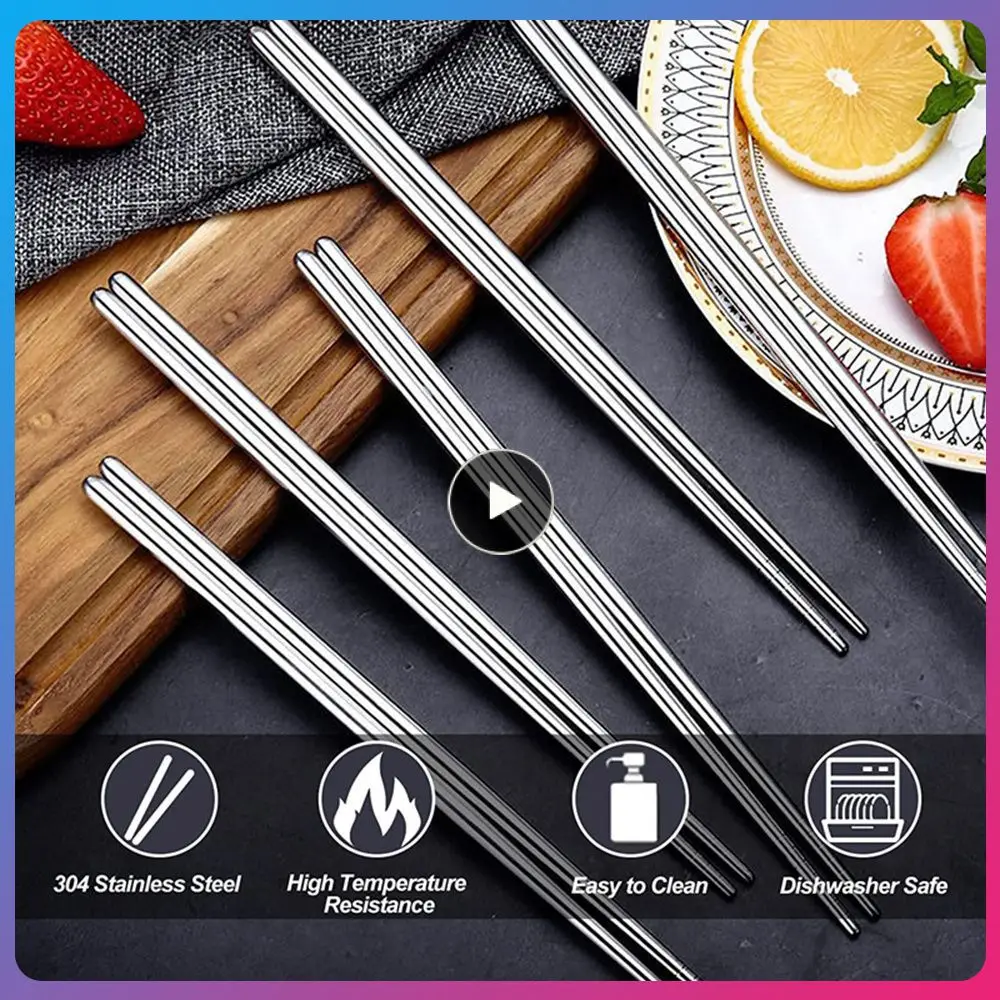 

Металлические палочки для еды, многоразовые палочки для еды из нержавеющей стали и нержавеющей стали, противоскользящие Металлические Бриллианты