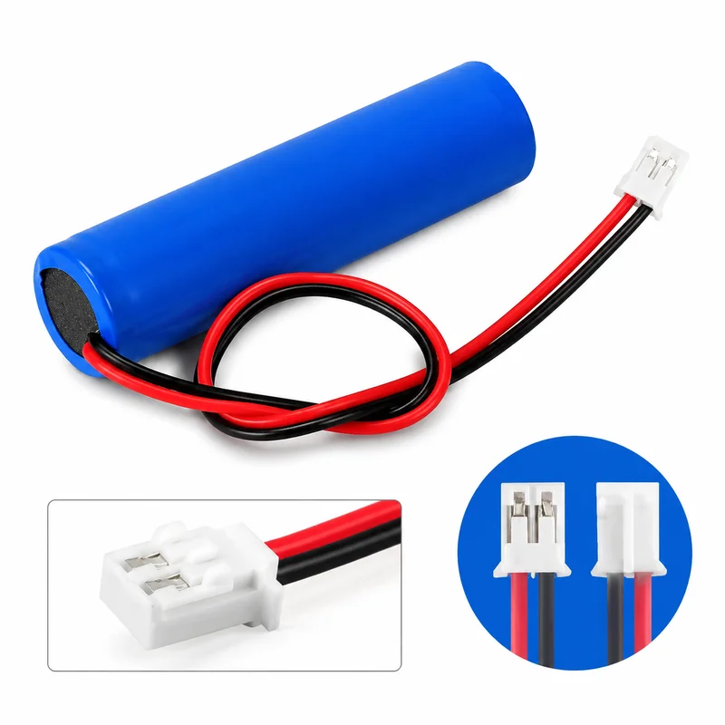 18650 3.7V 3000mAh Rechargeable Li-ion Battery with PCB and PH2.0 Plug, 4.2V for Speakers Radios Headlights Toys