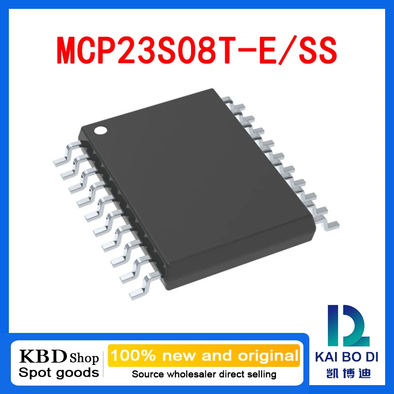 100% New and original 5PCS MCP23S08T-E/SS Integrated circuit
