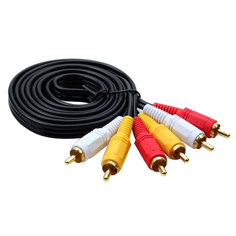 

3RCA Male to 3 RCA Male Composite Audio Video AV Cable Plug 3X RCA Retail & Wholesale 1.5m 3m 5m 10m 15m 20m