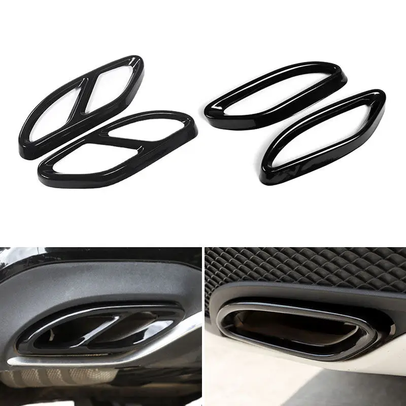 

Автомобильный хвостовой глушитель, выходная крышка выхлопной трубы, детали для Mercedes Benz A B C E CLA GLC GLE GLS Class W246 W205 W213 W212 C117 W166