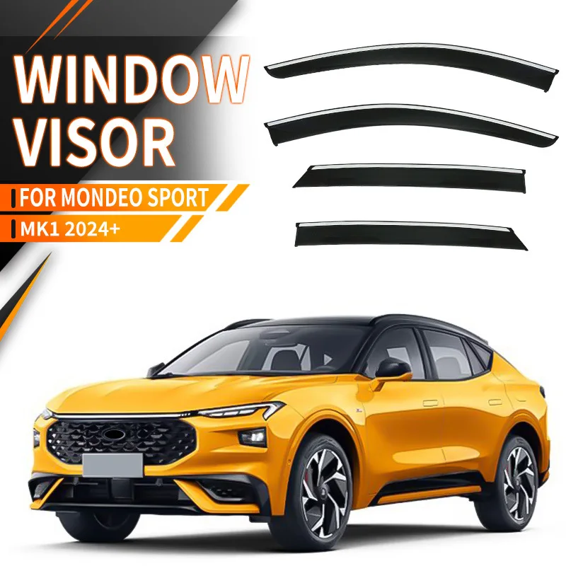 

For FORD Mondeo Sport 2024+ Car Window Visor Awning Shelters Windshield Side Window Rain Sun Shade Auto Accessories