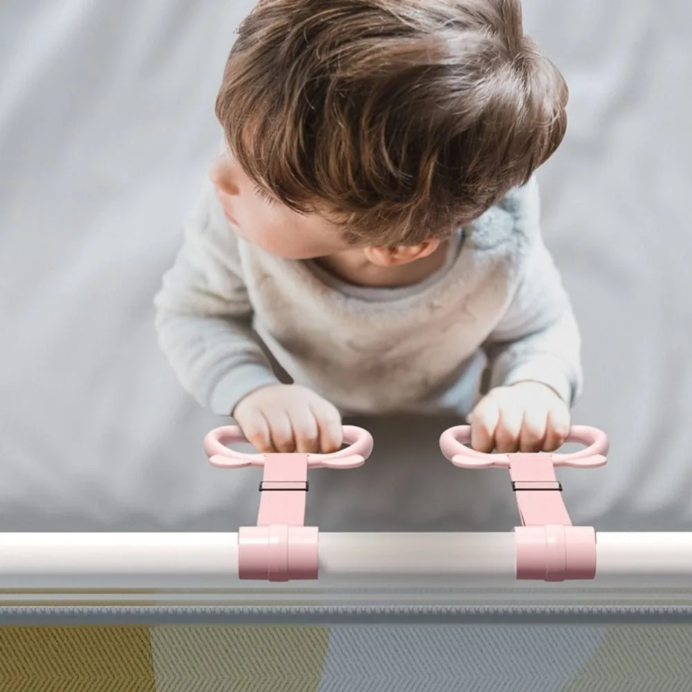 

Игрушечное кольцо для коляски, кольцо для детской тяги, подвесное кольцо, аксессуары для кровати, крючки для детской кроватки, пластиковое однотонное кольцо для манежа, манежа