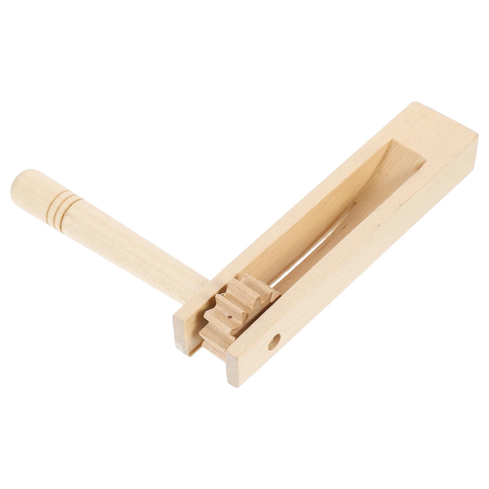 

1Pcs Wooden Ratchet Noise Maker Compact Design Educational Musical Instrument for Kids Auditory Development Gift