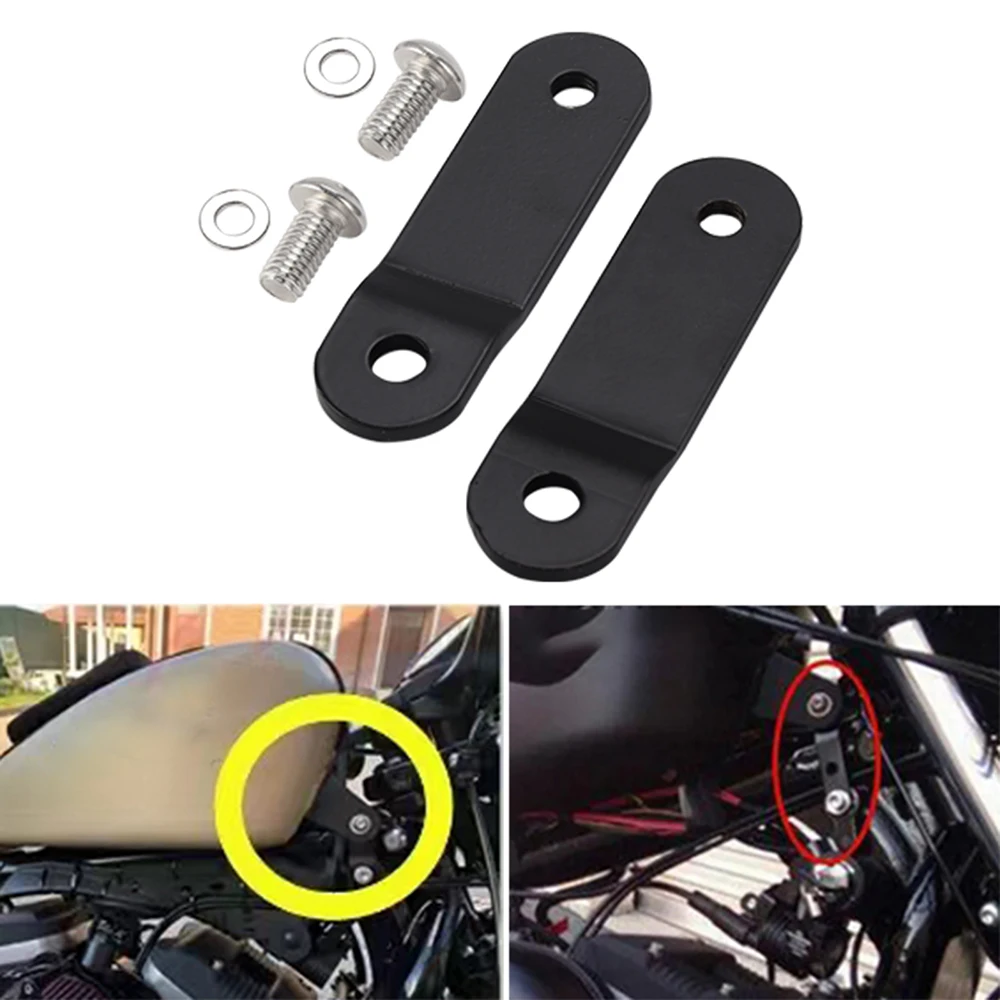 

28-77mm Gas Tank Lifts Kit Raise Tank Modified Risers Bracket For Harley Sportster Iron XL 883 1200 Custom Superlow Forty Eight