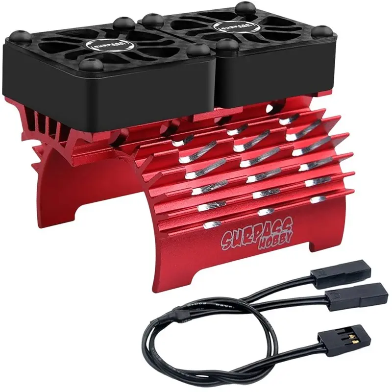 Superr-SURPASS HOBBY Motor Cooling Fan Metal Heat Sink Holder- 40/42Mm Fits For 1/5 1/8 1/10 1/12 RC Car Brushless Motors