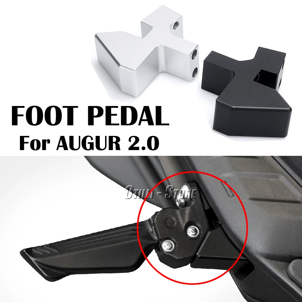 Motorcycle Accessories Black Silver Rear Footrest Extend Lowering Foot Pegs FootPegs Rest For YAMAHA AUGUR Augur 2.0