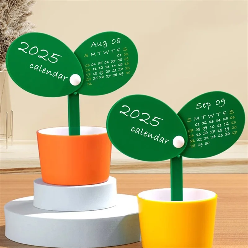 2025 Bean Sprout Desk Calendar Cute Monthly Calendar for Office School Home Desktop